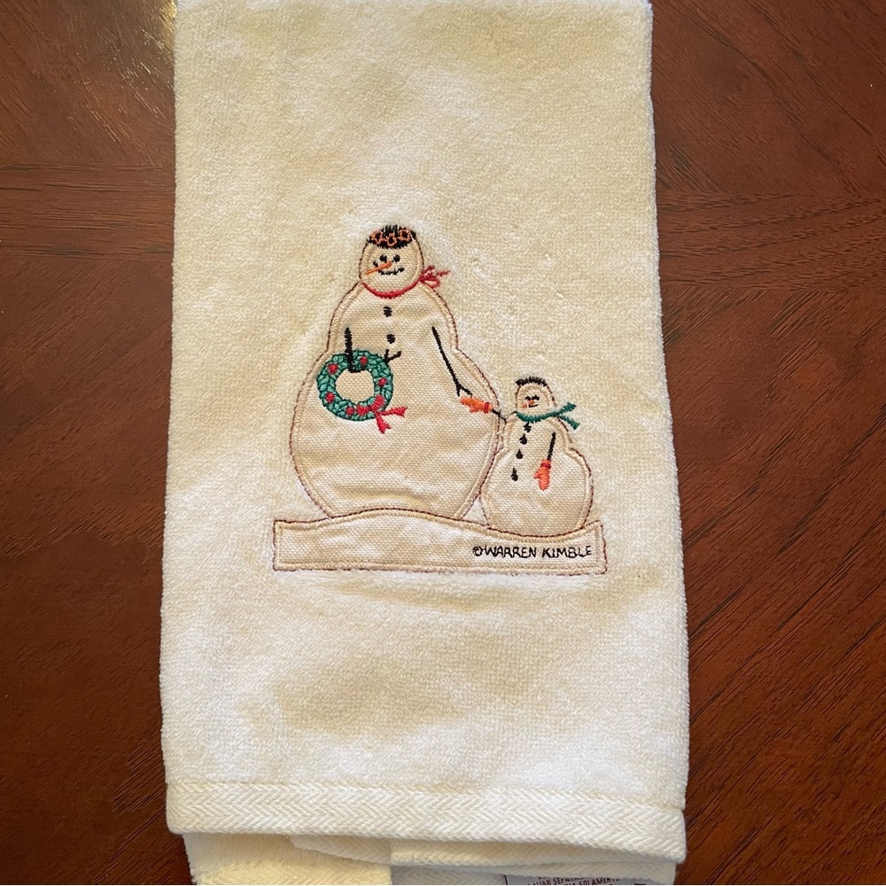 Avanti Christmas Snowman Hand/Kitchen Towel